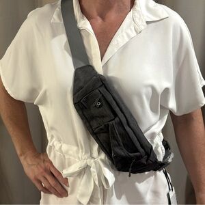 Waterfly NWT Gray Crossbody Sling Bag